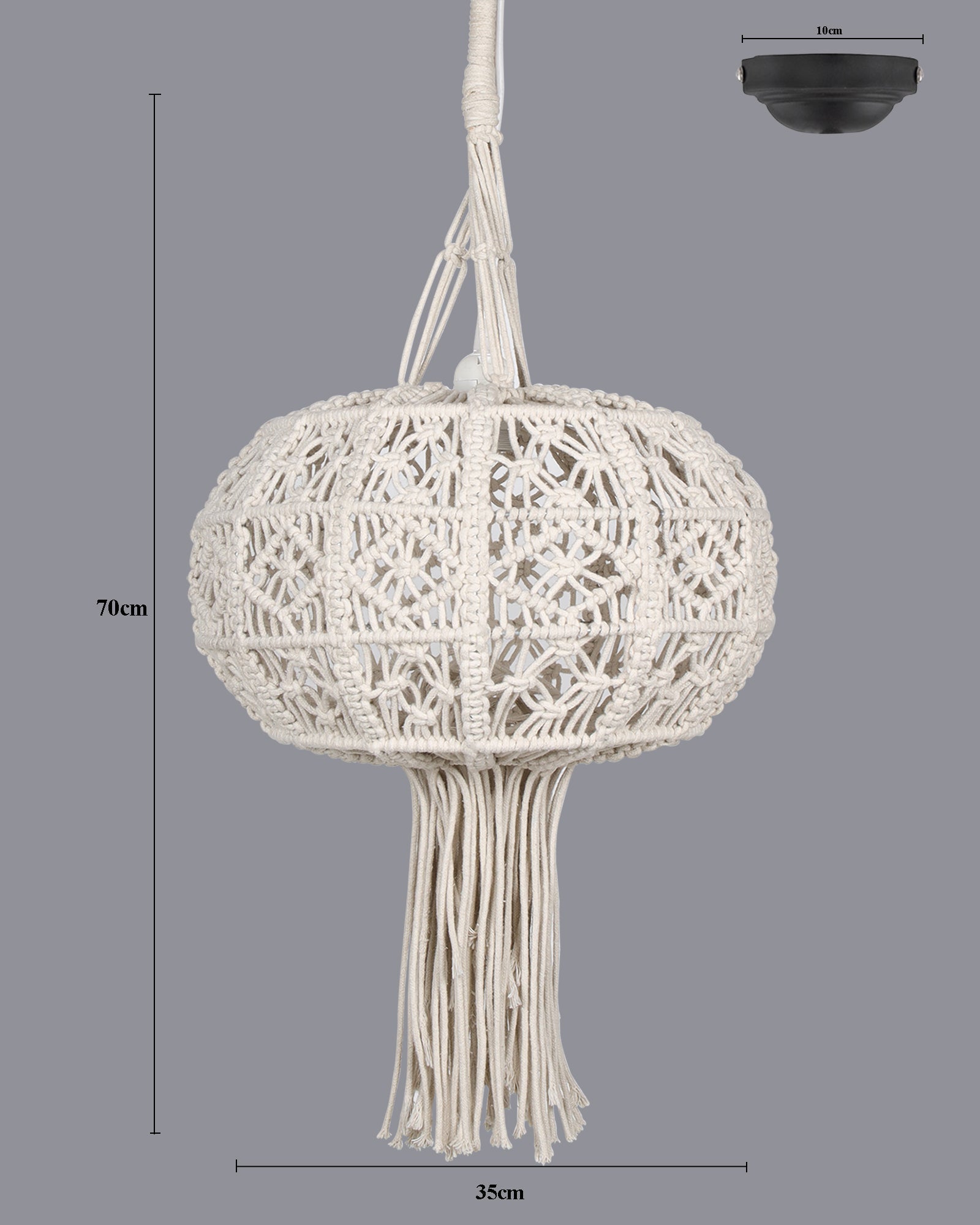 Farmhouse Hand-Woven Chandelier Hanging Lamp,Boho Drum Pendant Modern Lampshade for Decor