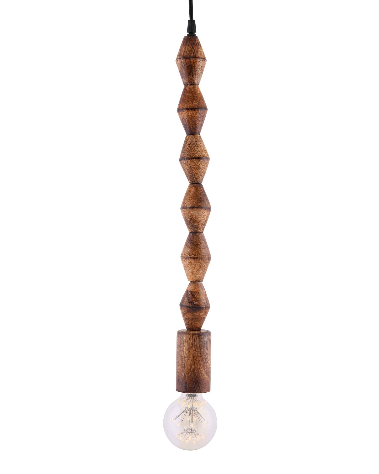 Rustic Diamond Beaded Swag Pendant, Balcony Bar Cafe Living Dining Room, Retro Loft Light, Ceiling Hanging Light