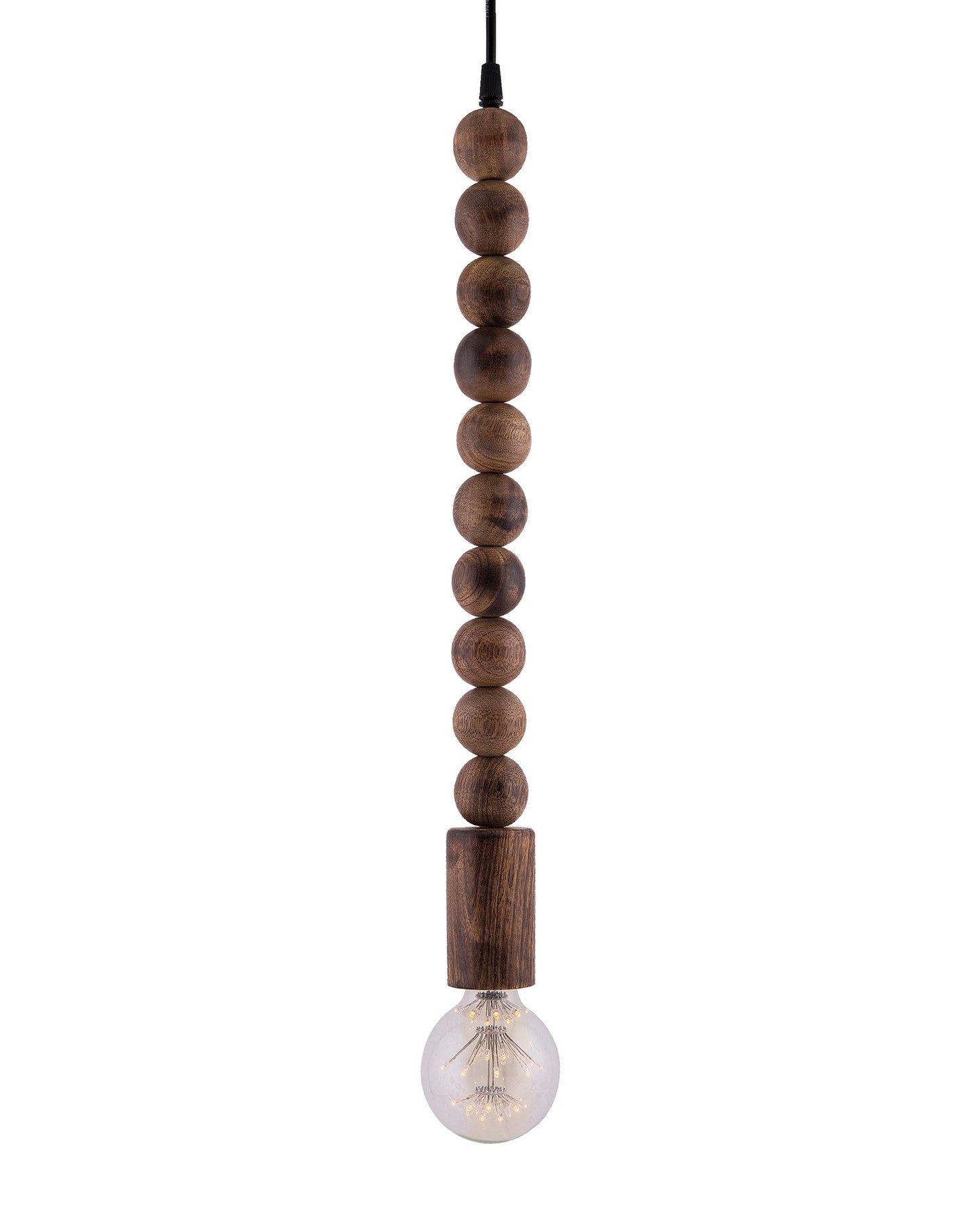 Rustic Round Beaded Swag Pendant, Balcony Bar Cafe Living Dining Room, Retro Loft Light, Ceiling Hanging Light