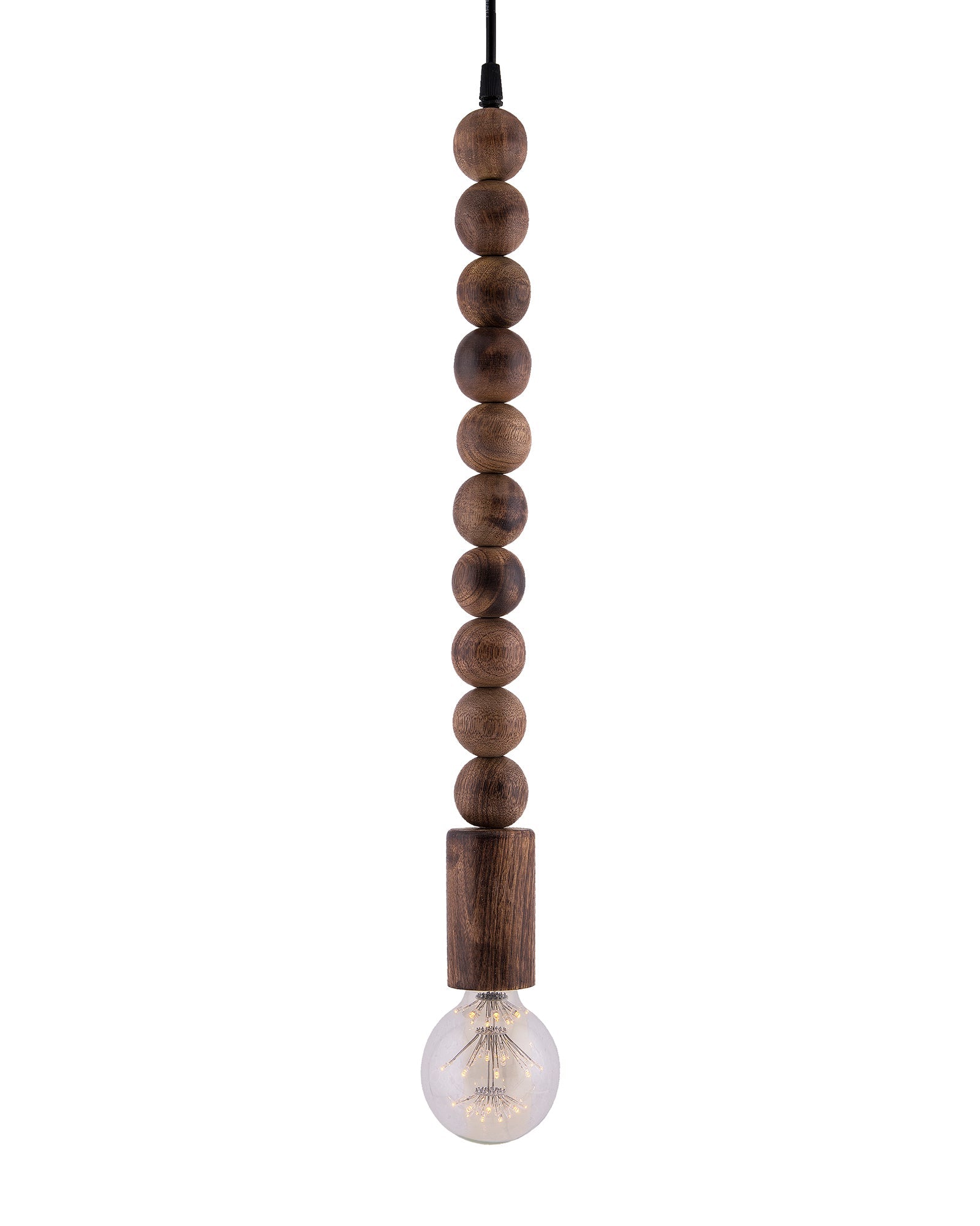 Rustic Round Beaded Swag Pendant, Balcony Bar Cafe Living Dining Room, Retro Loft Light, Ceiling Hanging Light
