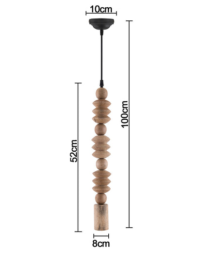 Rustic Mix Beaded Swag Pendant, Balcony Bar Cafe Living Dining Room, Retro Loft Light, Ceiling Hanging Light