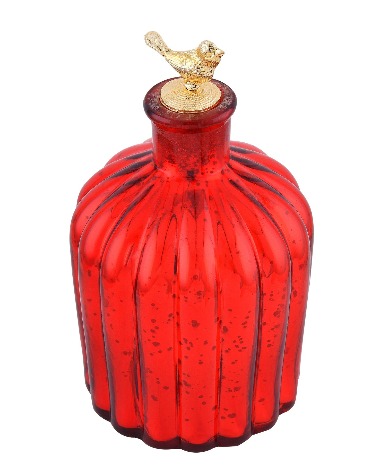 Mercury Red Flat Base Bottle Copper Star String Lights , Warm White LED Fairy Lights