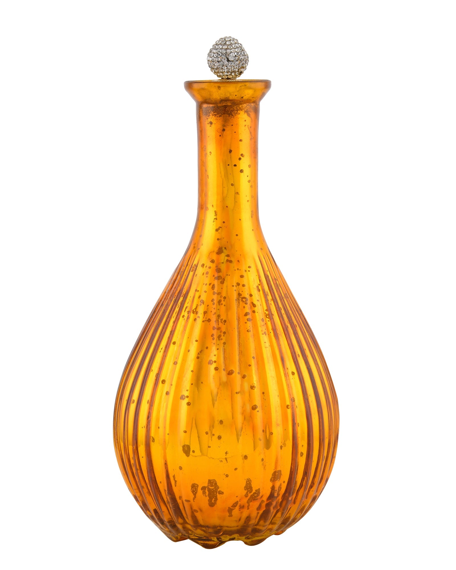 Mercury Gold Ovoid Bottle Copper Star String Lights , Warm White LED Fairy Lights