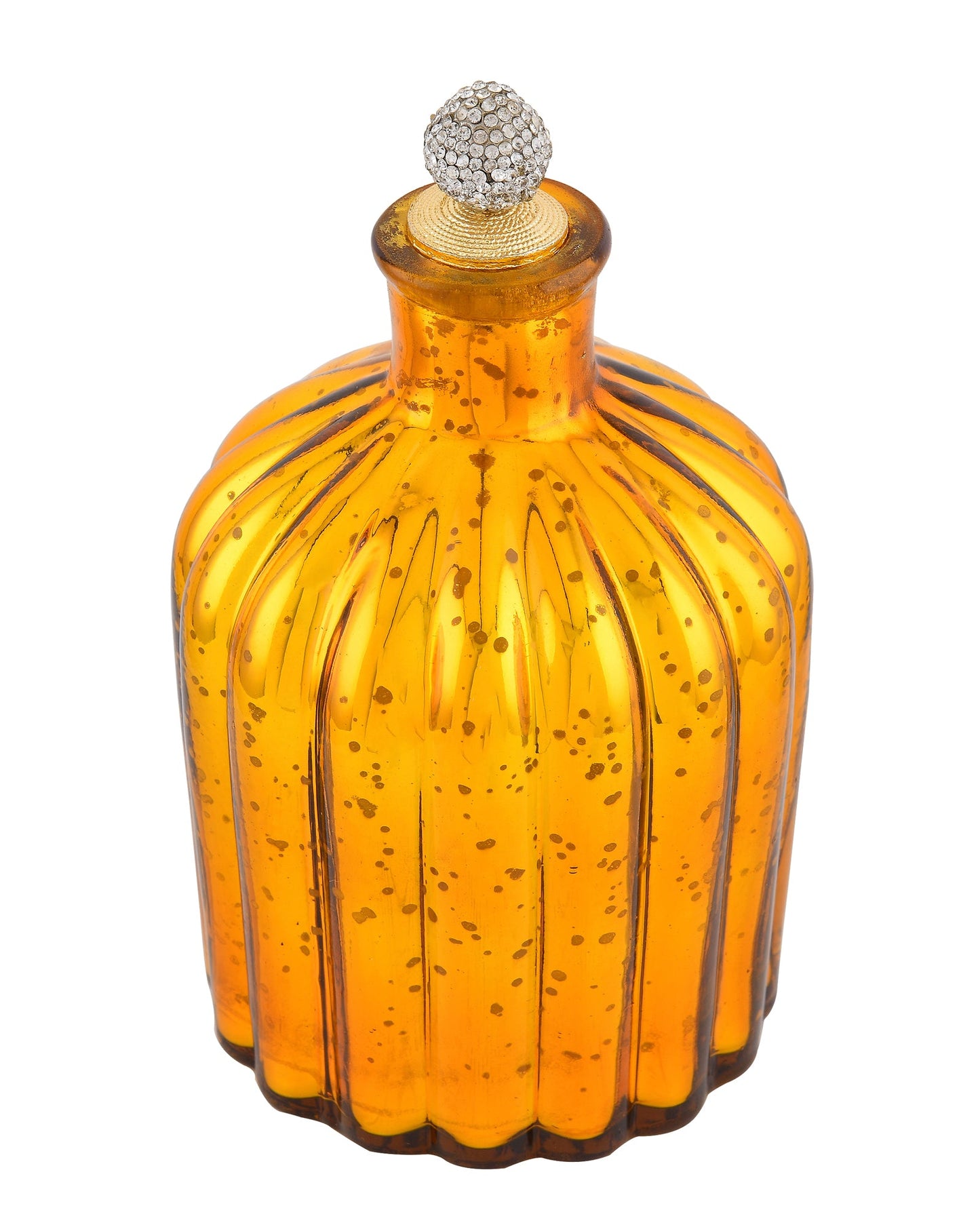 Mercury Gold Flat Base Bottle Copper Star String Lights , Warm White LED Fairy Lights