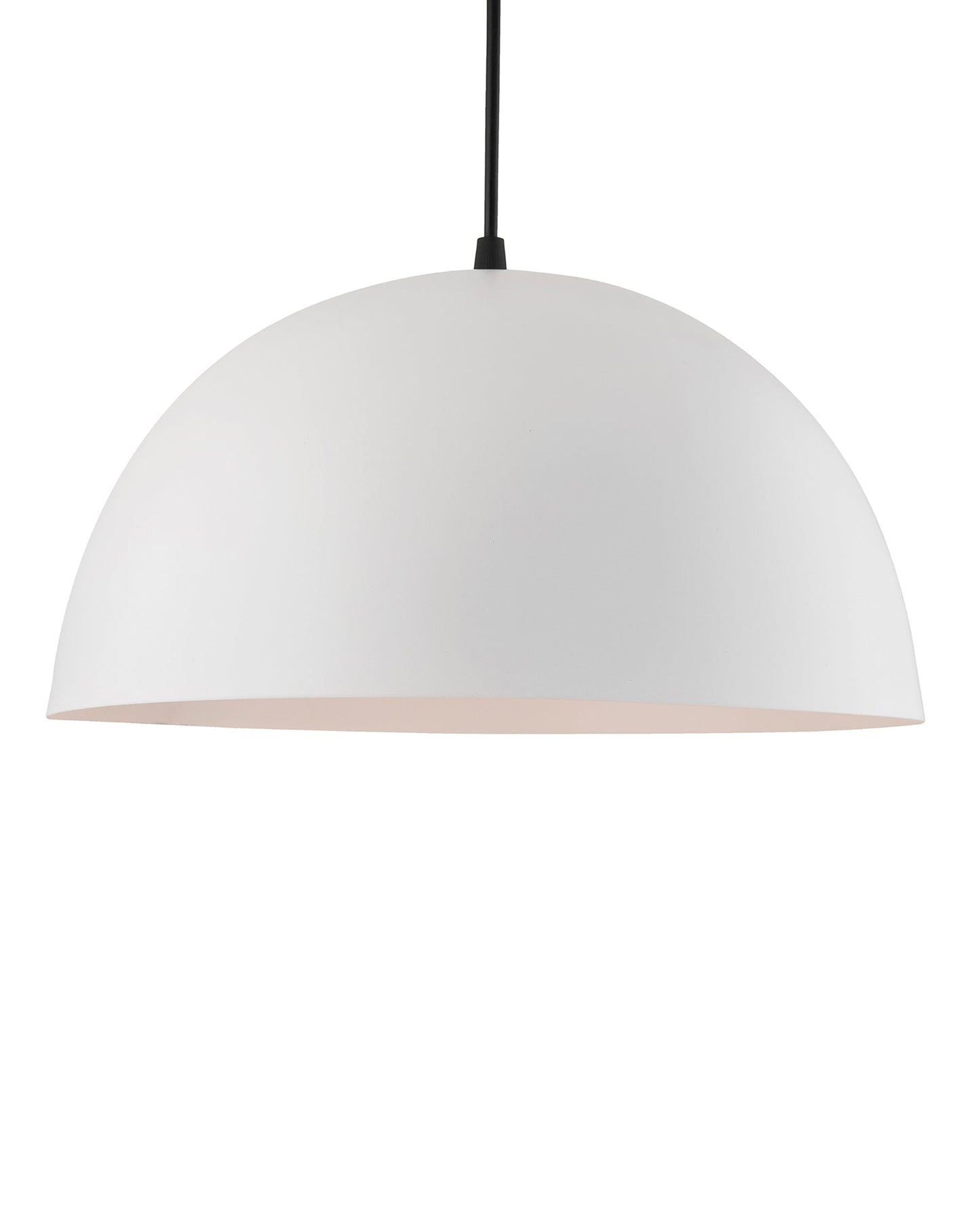 Metallic White Pendant Hanging Light, Hanging Lamp 14", Industrial E27 lamp