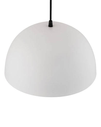 Metallic White Pendant Hanging Light, Hanging Lamp 14", Industrial E27 lamp