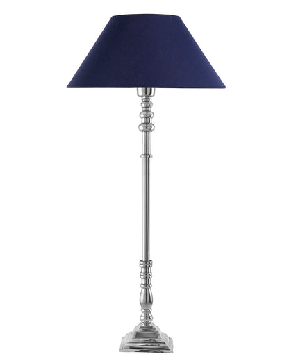 Modern Aluminium Chrome Finish Buffet Table Lamp, Cone Shade