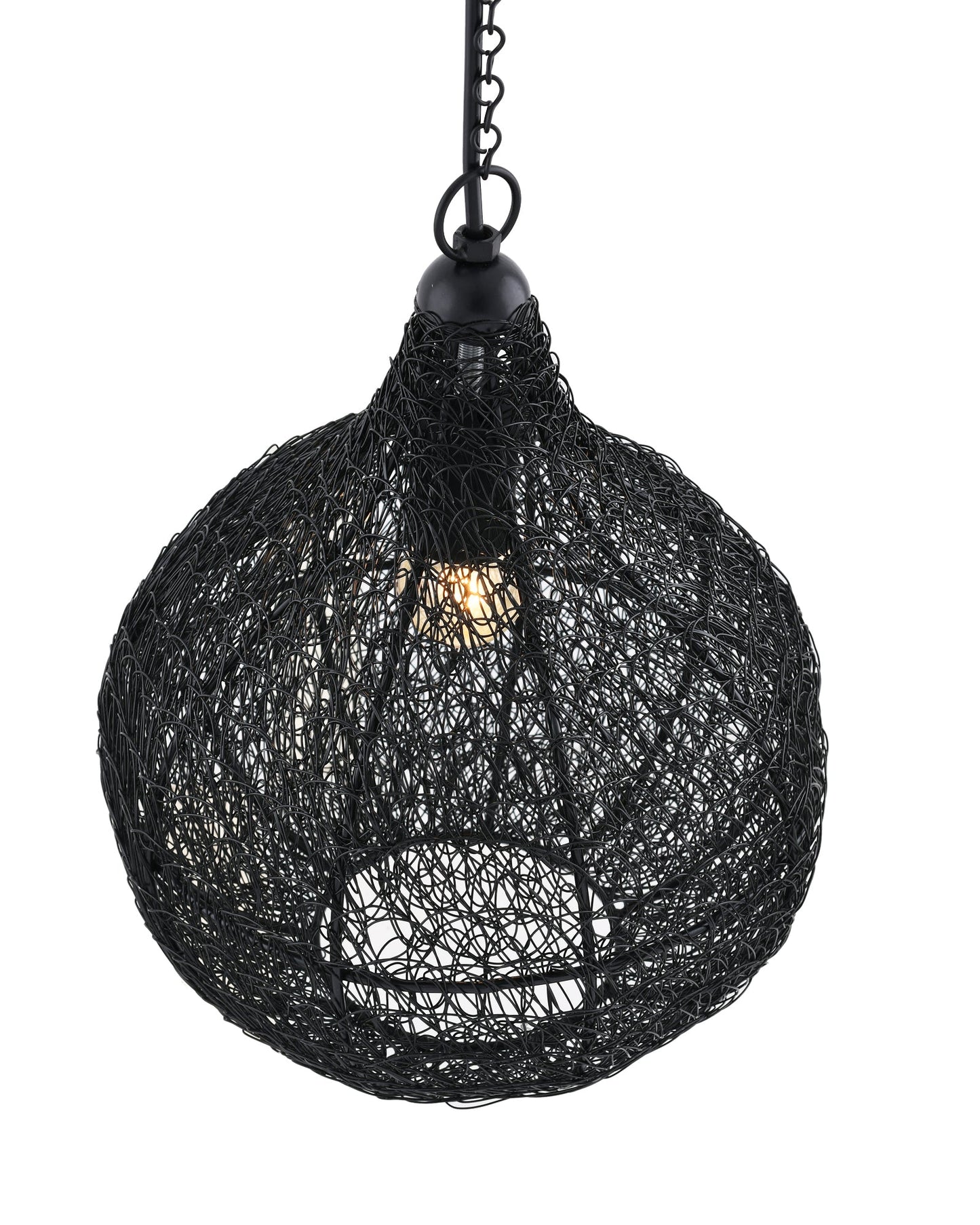 Classic twisted wire Crown hanging pendant light, Golden Hanging fixture lamp Pendants Ceiling Lamp