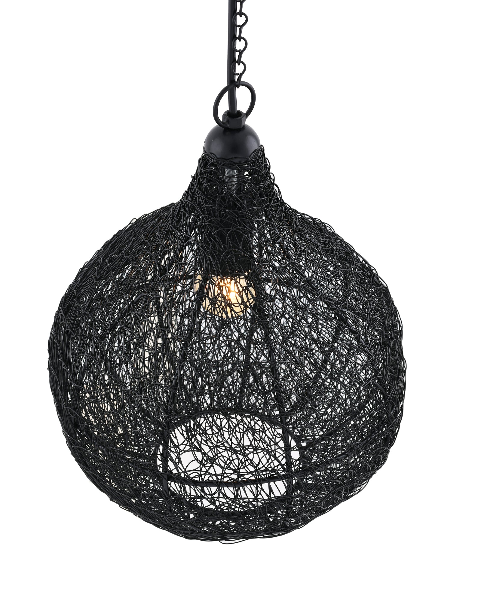 Classic twisted wire Crown hanging pendant light, Golden Hanging fixture lamp Pendants Ceiling Lamp