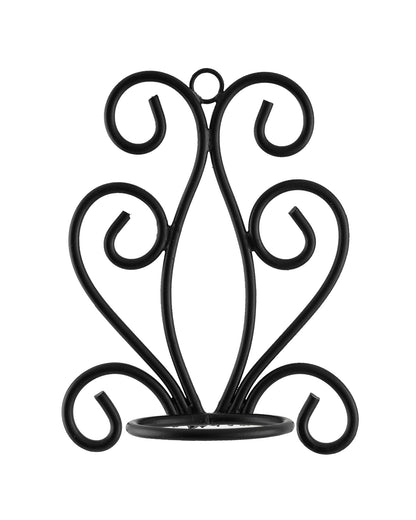 Modern Art Large Wall Sconce with Glass Votive Candle Tealight Holders,Set of 2, Antique Metal Wall Scone Candles