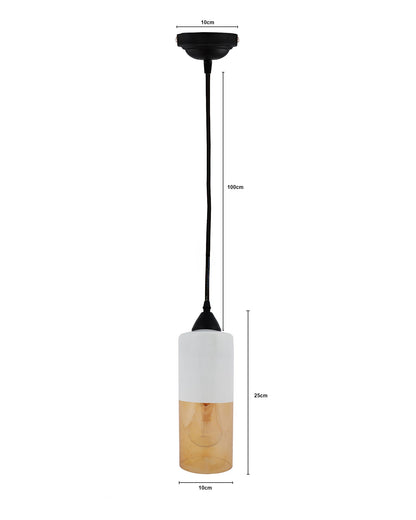 Glass Tube Pendant Light Loft Bar Counter Dining Room Ceiling Hanging Lamp, E27