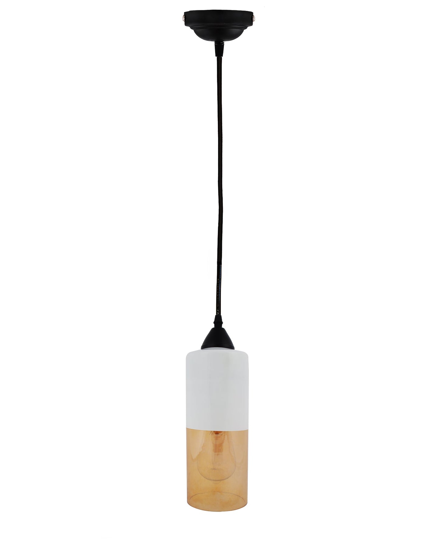 Glass Tube Pendant Light Loft Bar Counter Dining Room Ceiling Hanging Lamp, E27