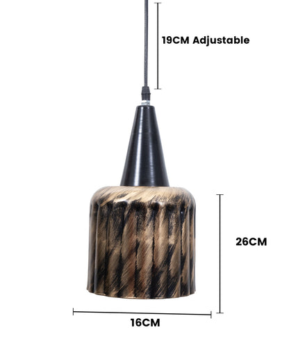 Toned Oil Rubbed Vintage Metal Ceiling Lamp