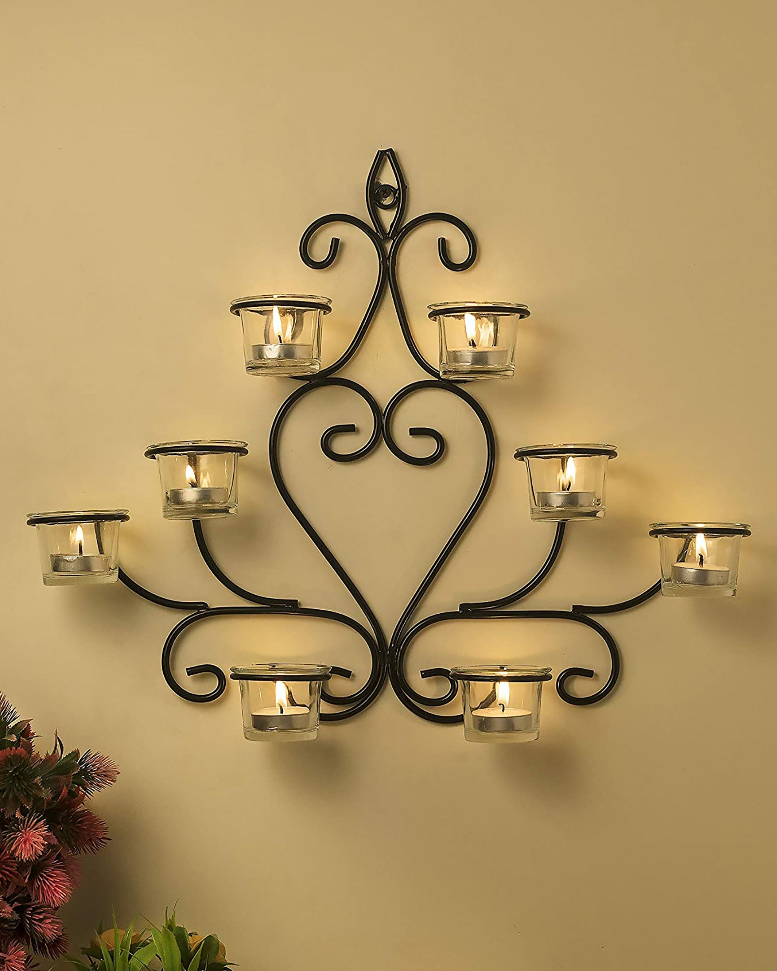 Homesake® Votive Candle Holder for Birthday, Diwali Decoration, Scented - Fragrance Candles with Glass Decorative TeaLight Candle Stand kit for Home, Room, Bedroom, Bathroom…