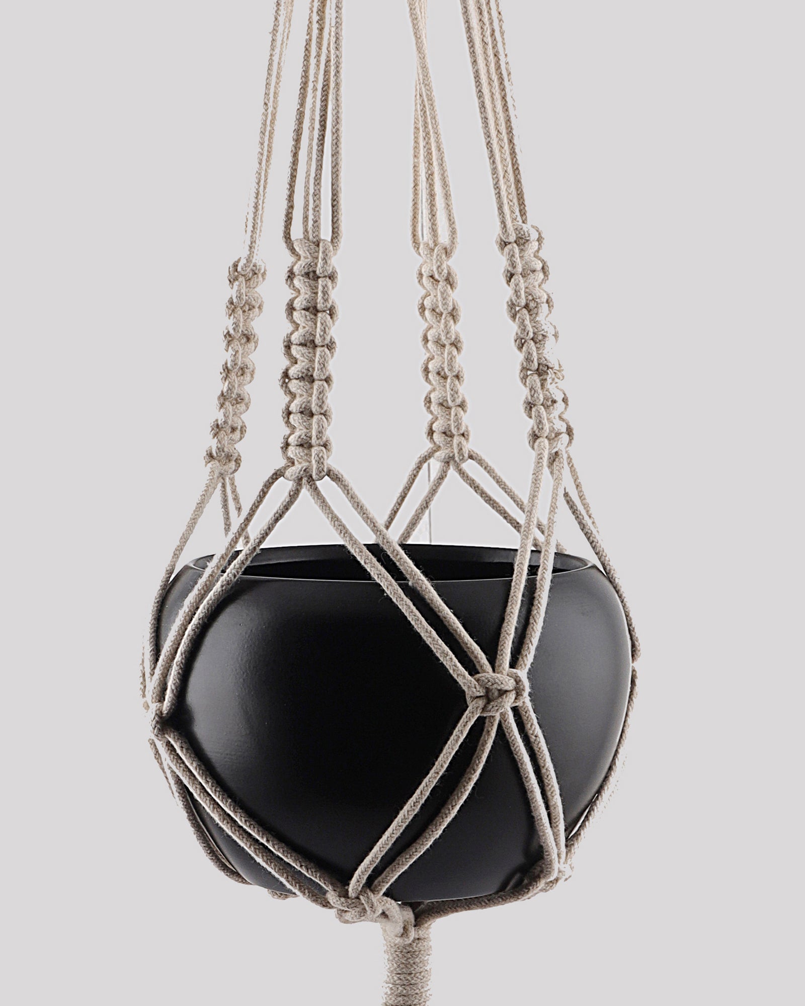 Macreme Hanging Planter Large Macrame with Pot Pack of 2