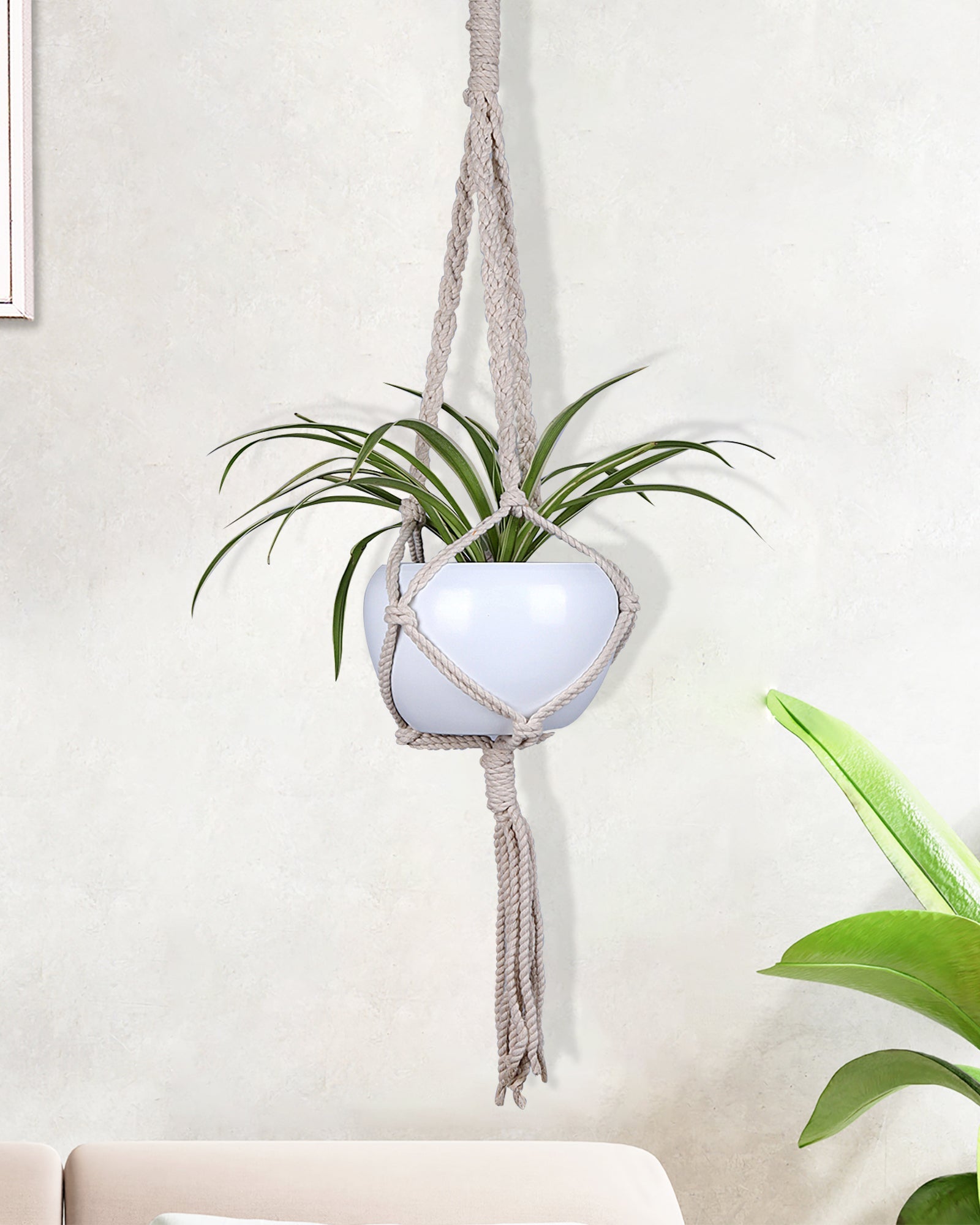 Hanging Planter Medium Macrame Planter With Pot Pack of 2