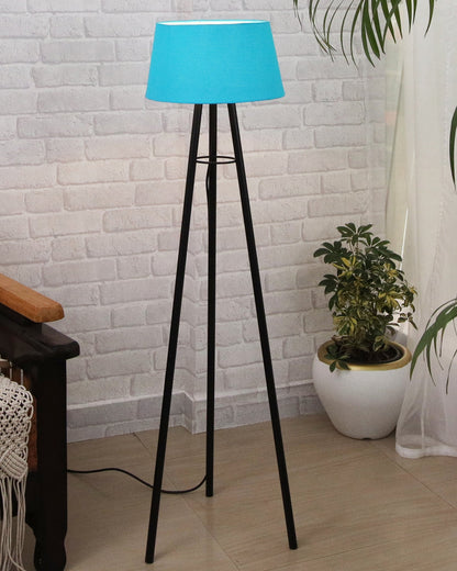 Mid Century Metal Tripod Floor Lamp,Contemporary Minimalist Standing Floor Light with Iron Legs,E27 Lamp Base,Modern Design Standing Light for Living Room,Study Room and Bedroom, Tripod