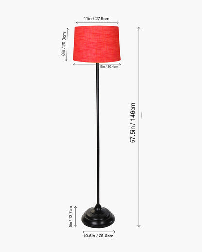 Contemporary Metal Floor Lamp,Contemporary Minimalist Standing Floor Light with Iron Legs,E27 Lamp Base,Modern Design Standing Light for Living Room,Study Room and Bedroom, Straight