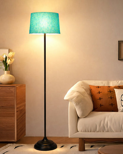 Contemporary Metal Floor Lamp,Contemporary Minimalist Standing Floor Light with Iron Legs,E27 Lamp Base,Modern Design Standing Light for Living Room,Study Room and Bedroom, Straight
