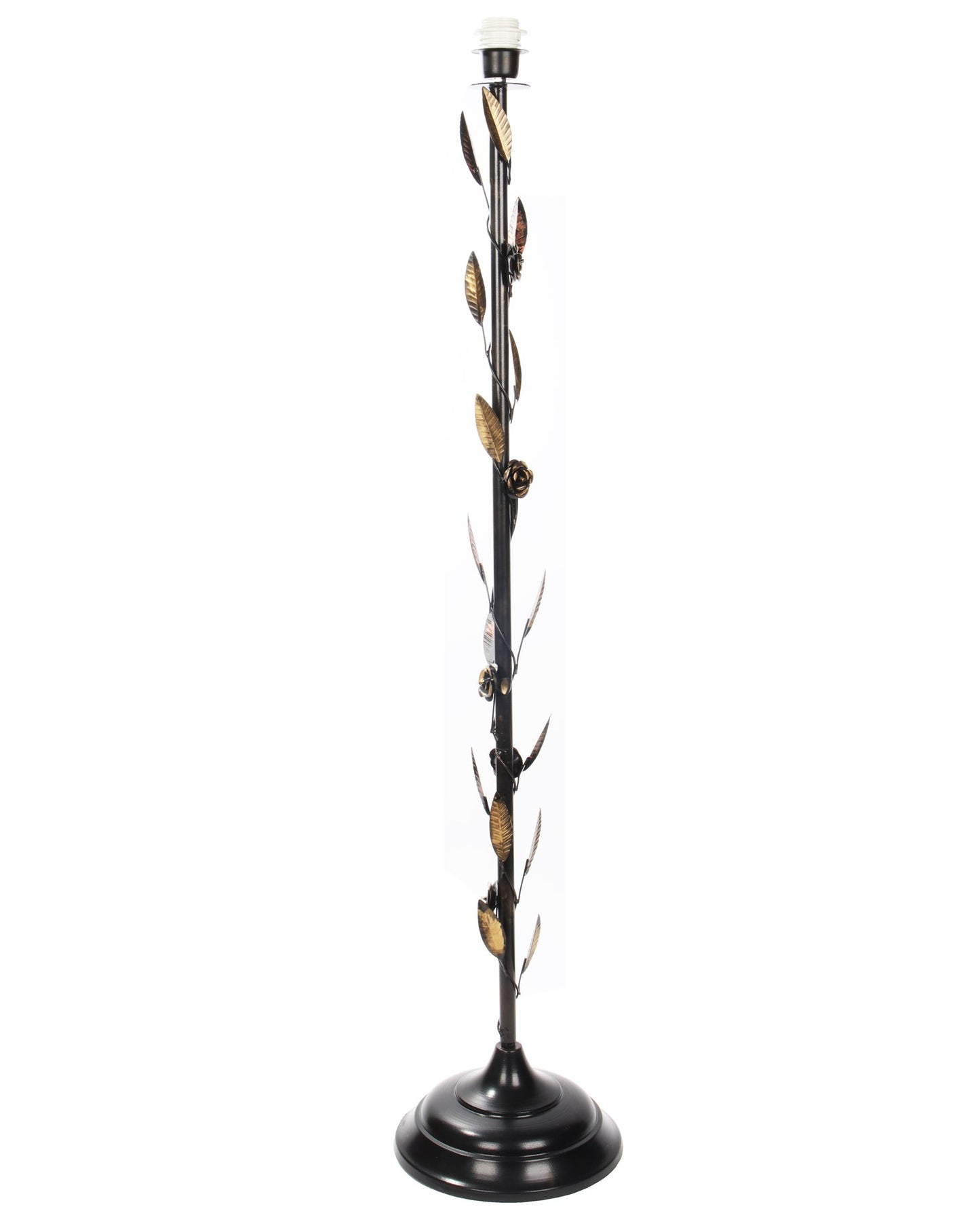 Contemporary Metal Floor Lamp,Contemporary Minimalist Standing Floor Light with Iron Legs,E27 Lamp Base,Modern Design Standing Light for Living Room,Study Room and Bedroom, Floral