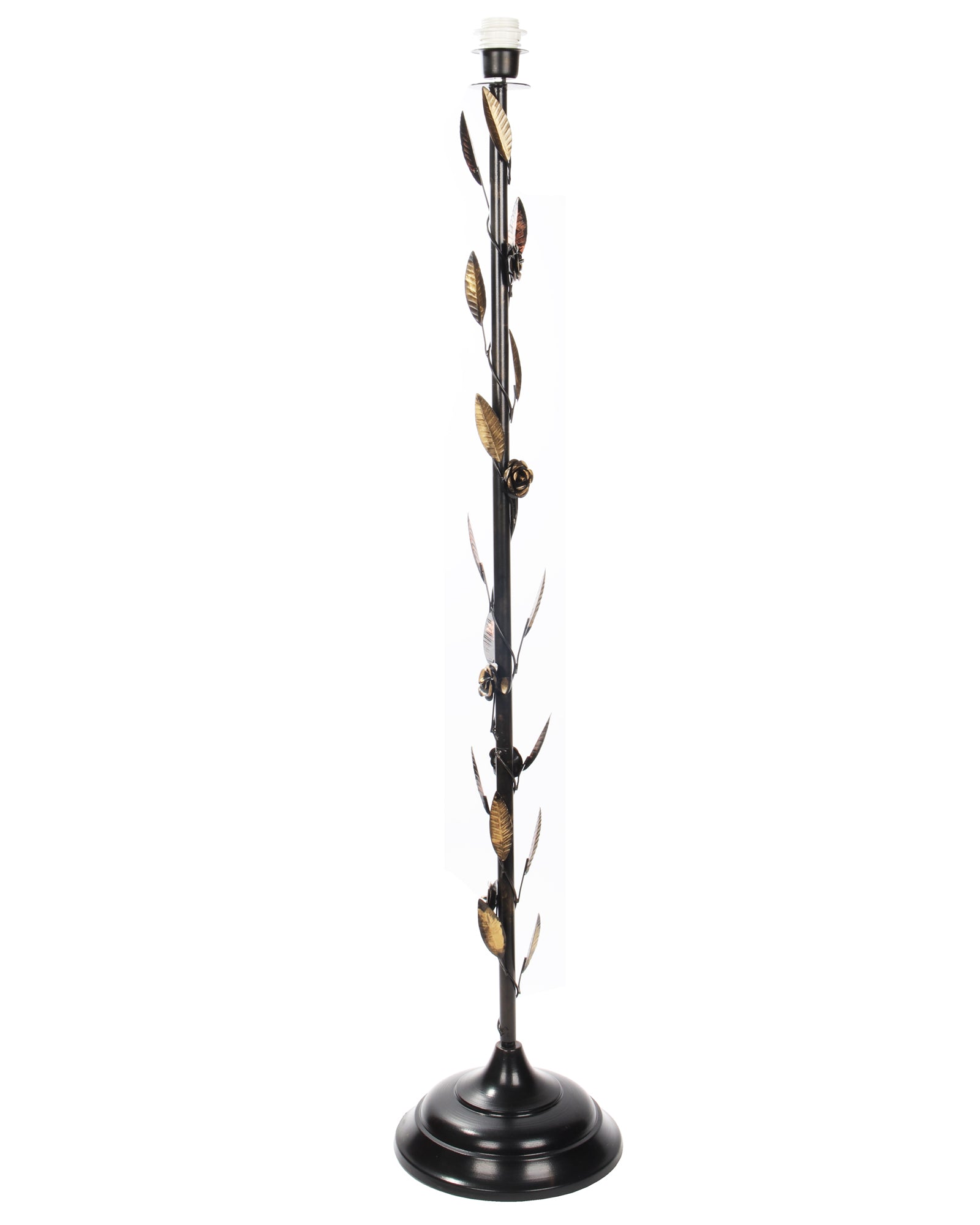 Contemporary Metal Floor Lamp,Contemporary Minimalist Standing Floor Light with Iron Legs,E27 Lamp Base,Modern Design Standing Light for Living Room,Study Room and Bedroom, Floral