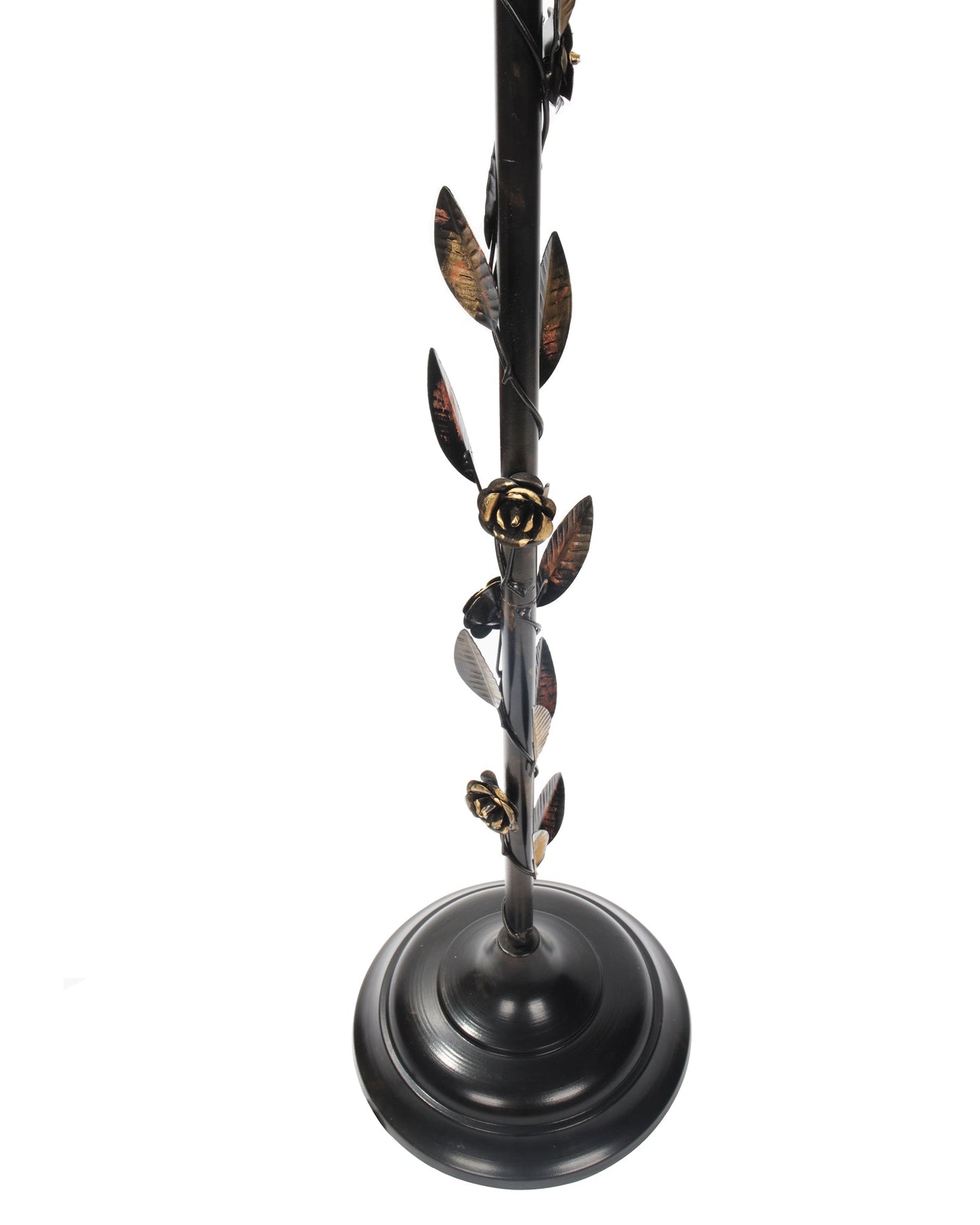 Contemporary Metal Floor Lamp,Contemporary Minimalist Standing Floor Light with Iron Legs,E27 Lamp Base,Modern Design Standing Light for Living Room,Study Room and Bedroom, Floral