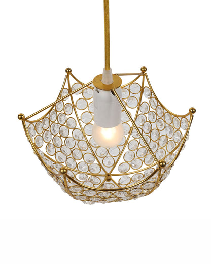 Hanging golden crystal pendant light, Classic Floral Adjustable Pendant Light Fixture for Kitchen Dinning Room Bedroom, Leafy Rectangle