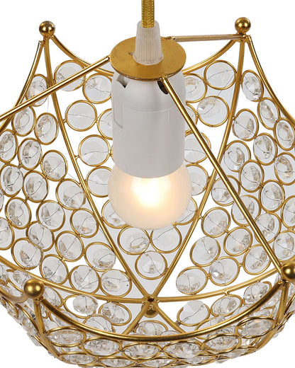 Hanging golden crystal pendant light, Classic Floral Adjustable Pendant Light Fixture for Kitchen Dinning Room Bedroom, Leafy Rectangle