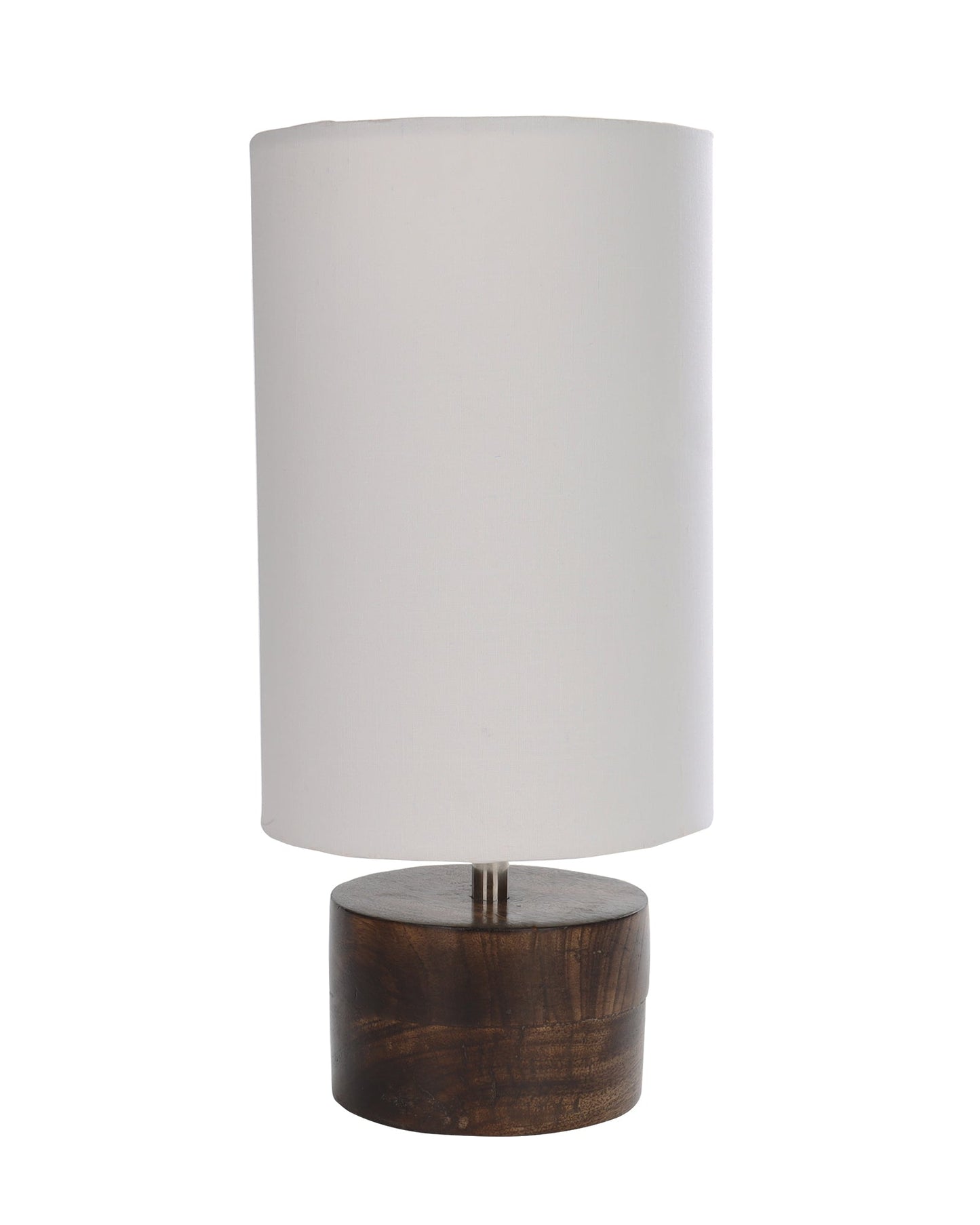 Modern Zen Wooden Lampshade Nightstand Lamps, Antique Base E27 Creative Reading Bedside Lamps Ideal for Bedroom, Cylinder