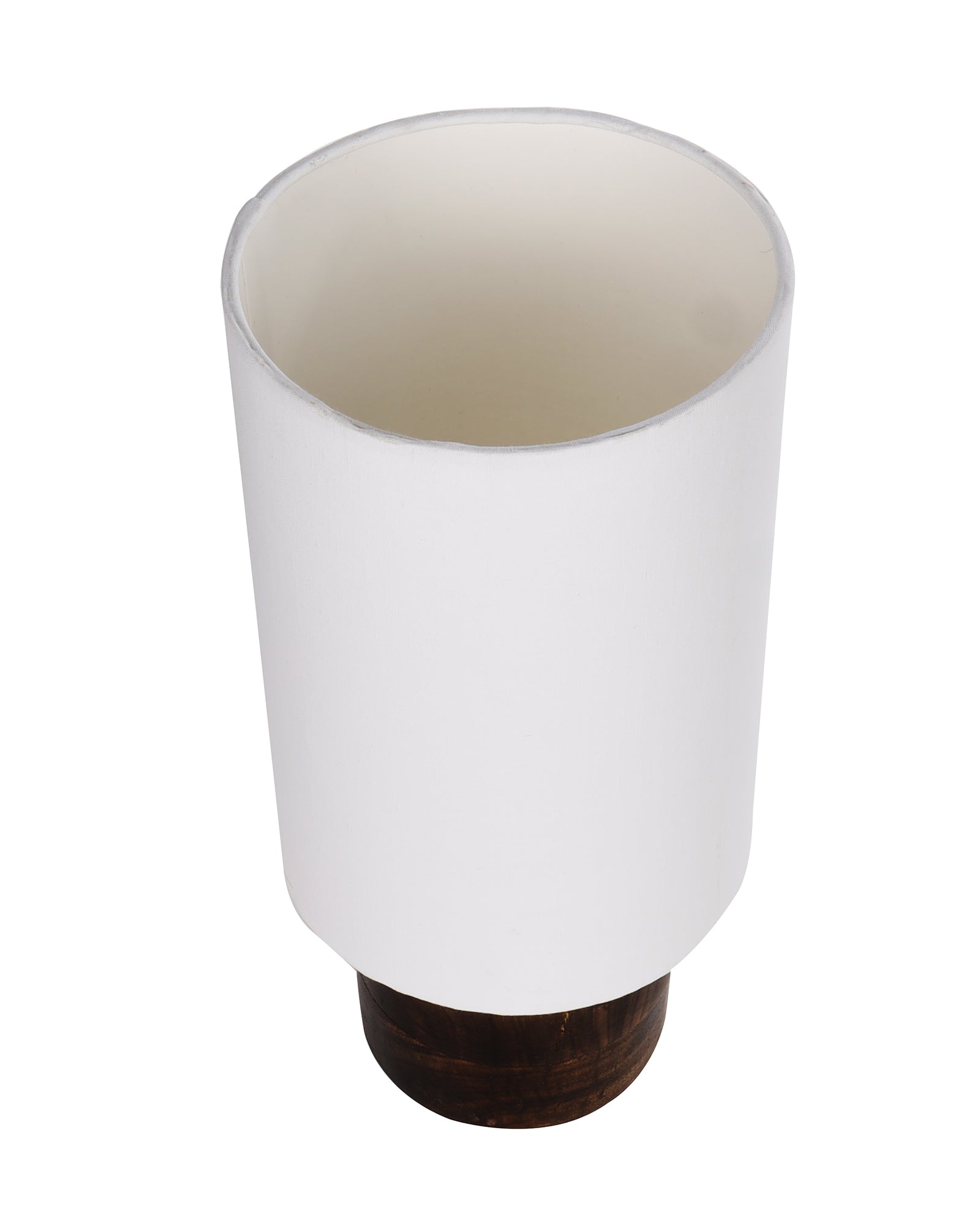 Modern Zen Wooden Lampshade Nightstand Lamps, Antique Base E27 Creative Reading Bedside Lamps Ideal for Bedroom, Cylinder