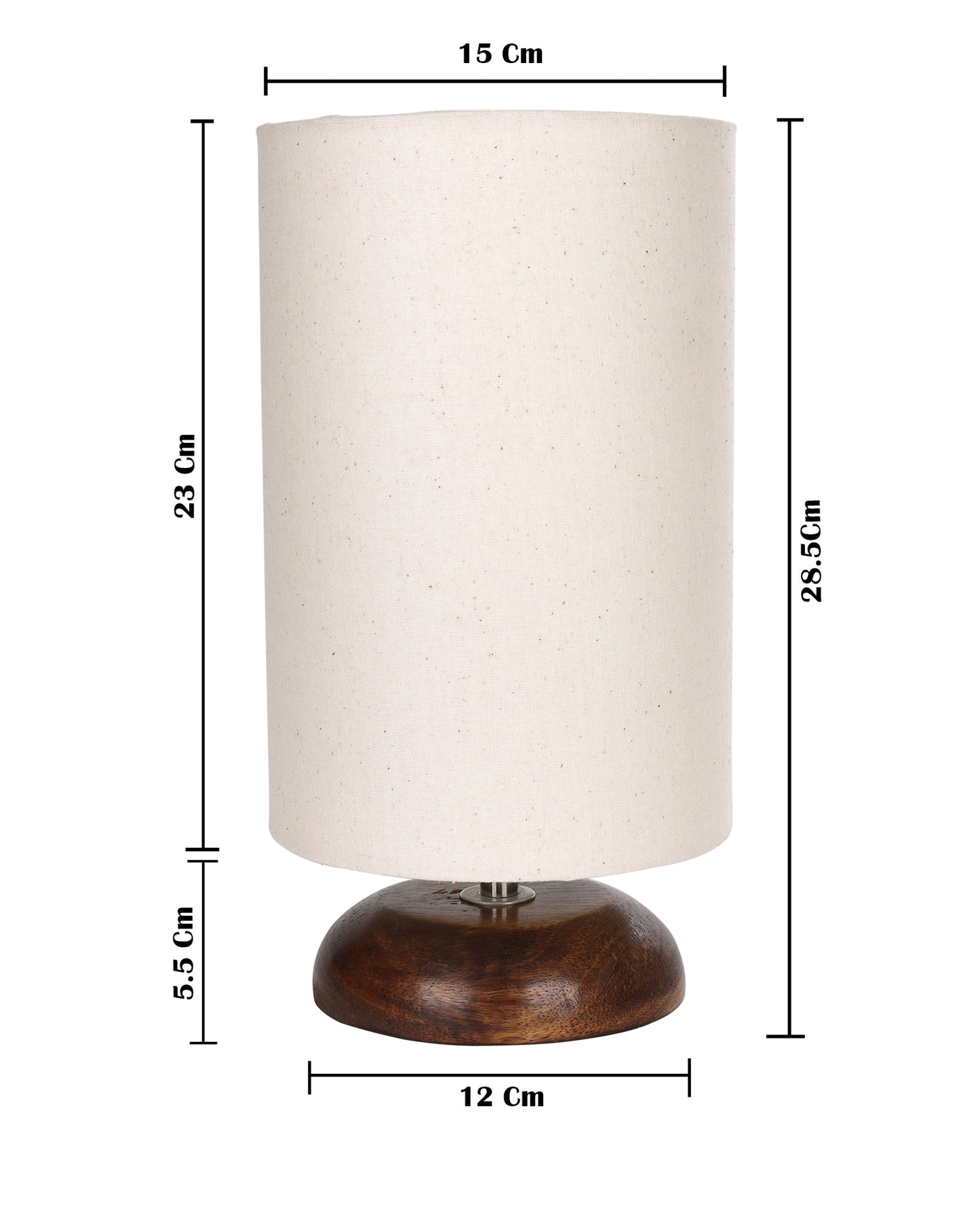 Modern Antique E27 Base Pebble Zen Wooden Table Lamp With Lampshade Nightstand Lamp