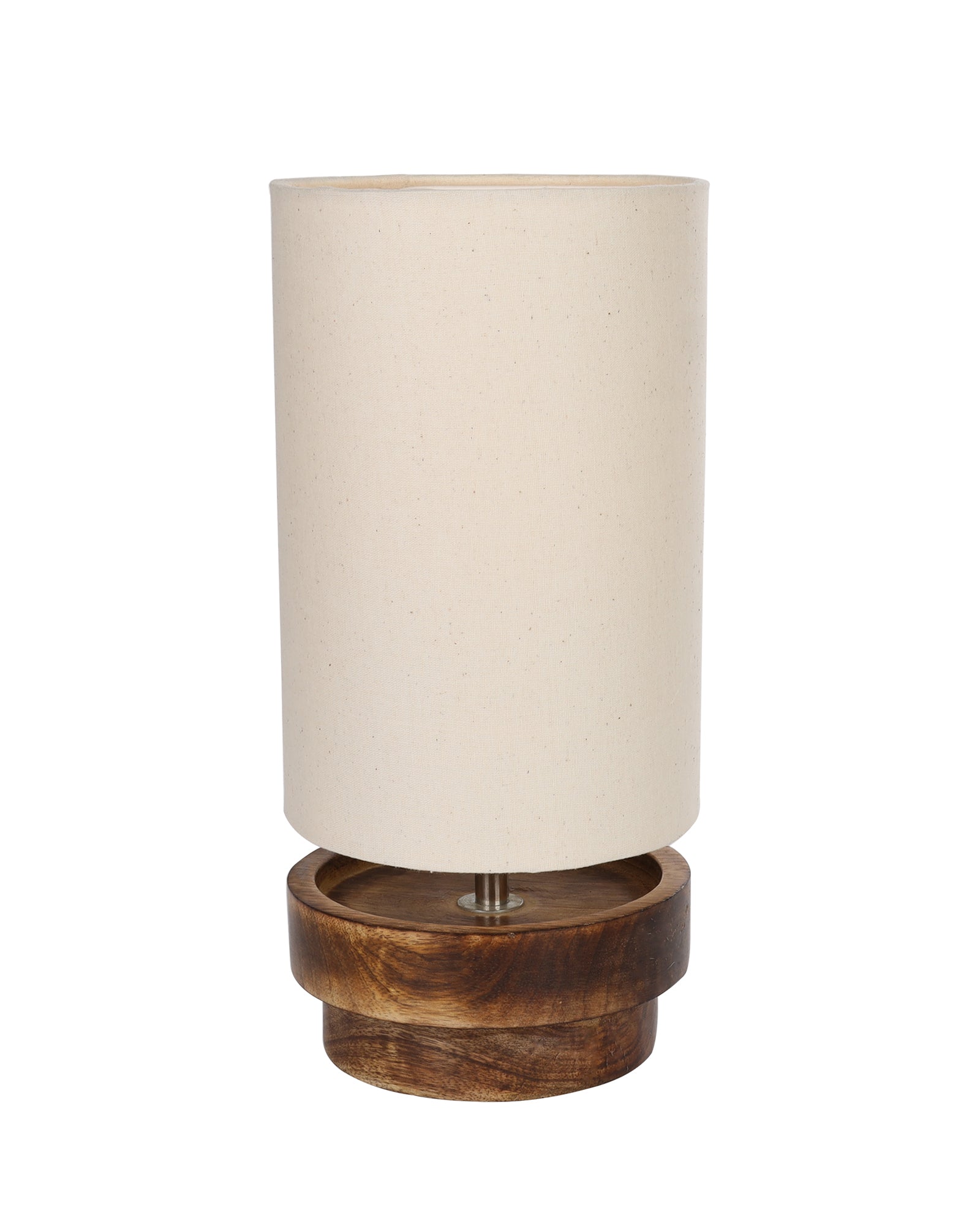 Modern Zen Wooden Lampshade Nightstand Lamps, Antique Base E27 Creative Reading Bedside Lamps Ideal for Bedroom, Concentric