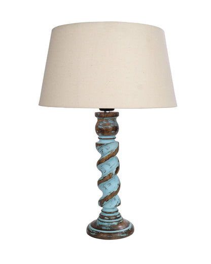 Signature Rustic Table Lamp set of 2, farmhouse Living Room Bedroom House Bedside Nightstand Home Office Reading Light, Rope Distress