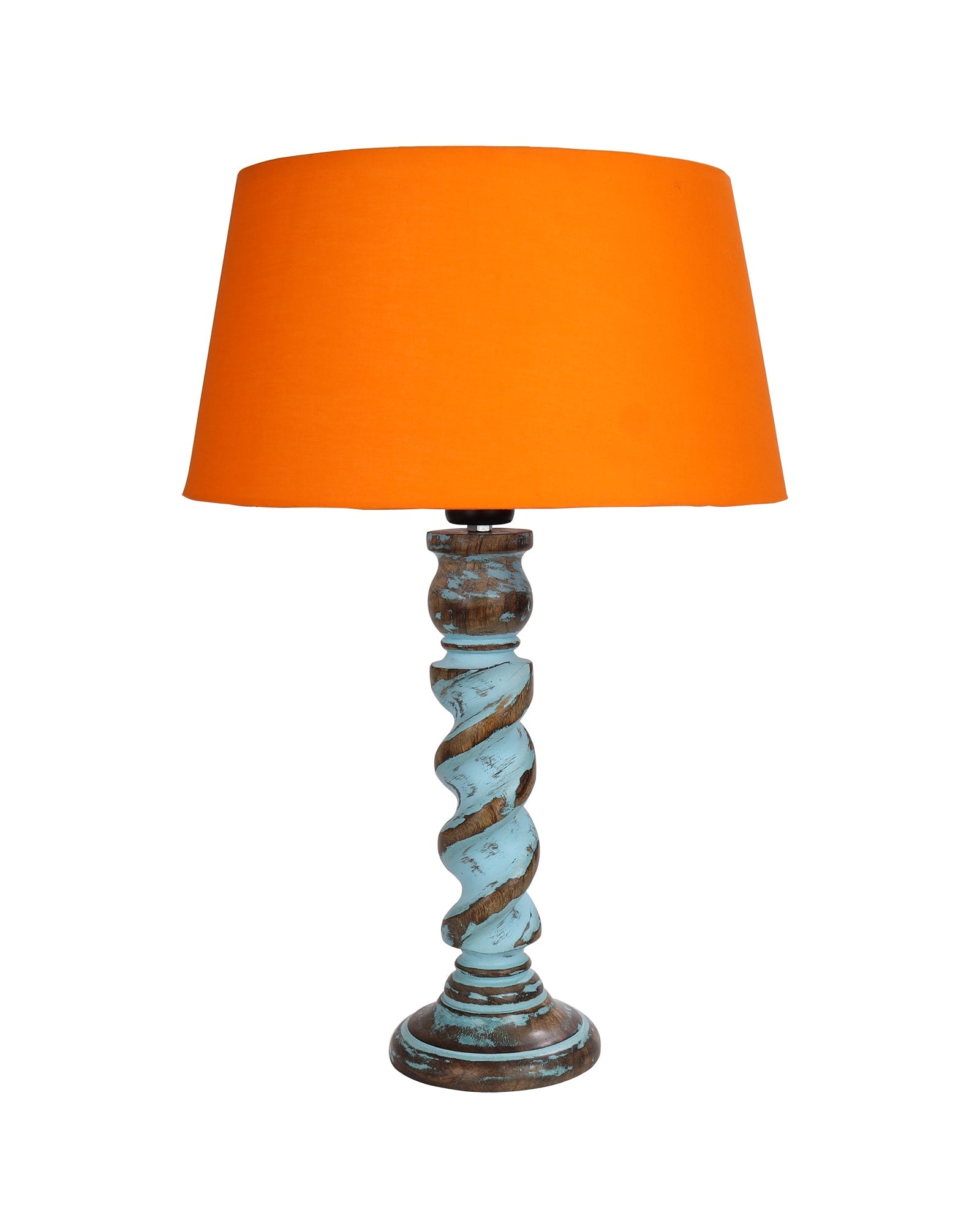 Signature Rustic Table Lamp set of 2, farmhouse Living Room Bedroom House Bedside Nightstand Home Office Reading Light, Rope Distress