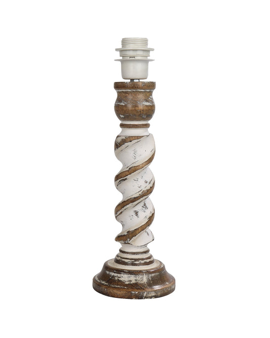 Signature Rustic Table Lamp set of 2, farmhouse Living Room Bedroom House Bedside Nightstand Home Office Reading Light, Rope Whitewash