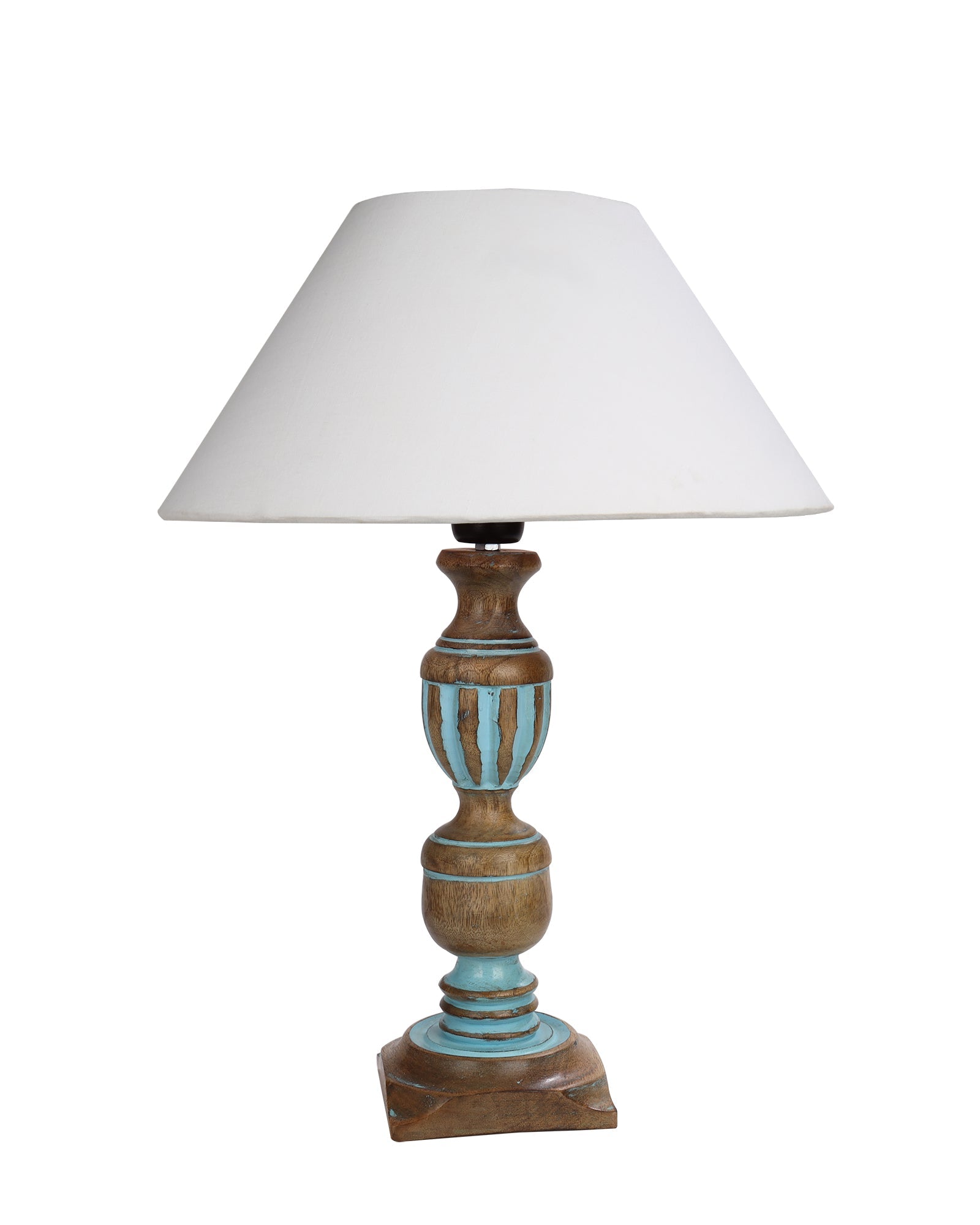 Signature Rustic Table Lamp set of 2, farmhouse Living Room Bedroom House Bedside Nightstand Home Office Reading Light, Cubist