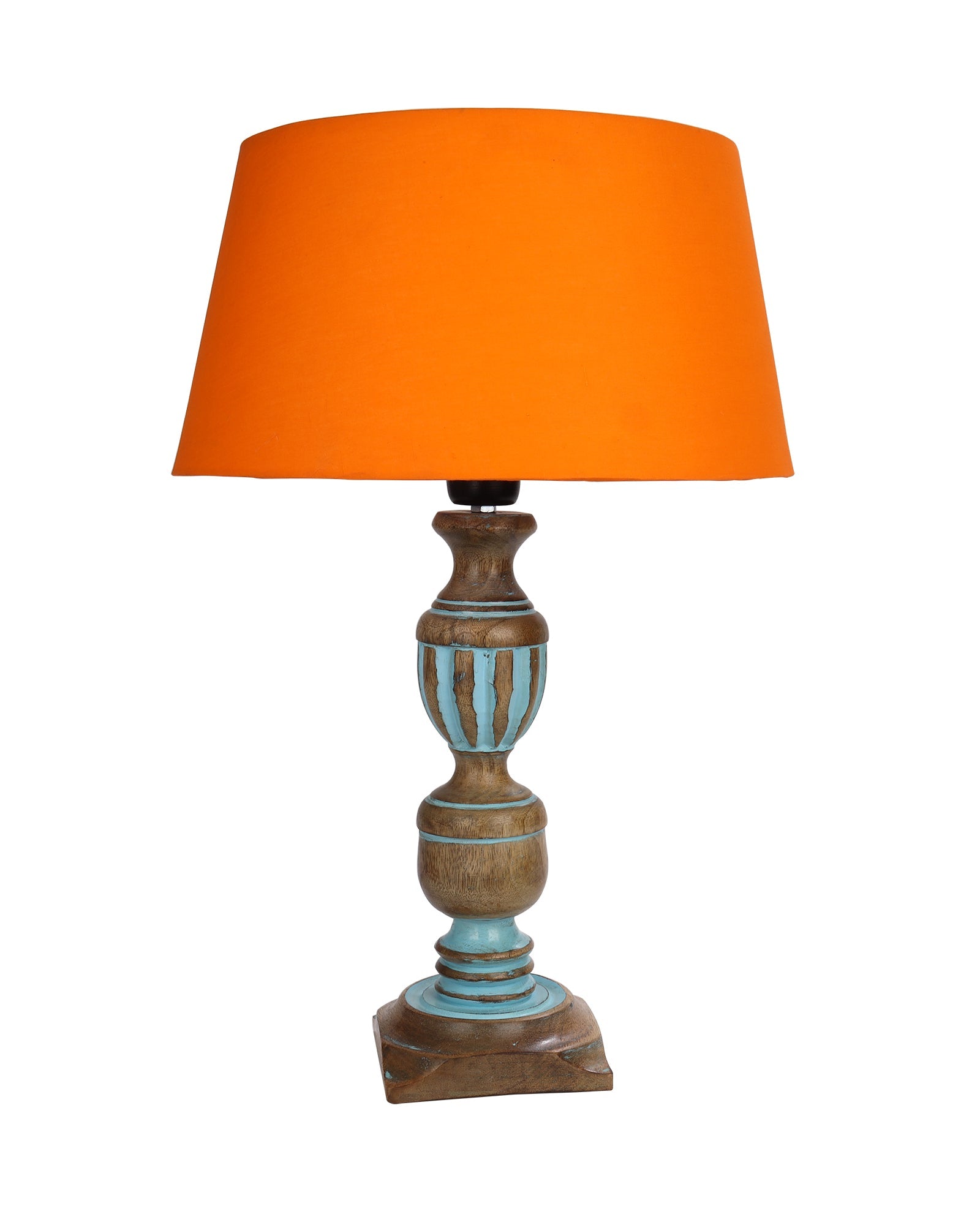 Signature Rustic Table Lamp set of 2, farmhouse Living Room Bedroom House Bedside Nightstand Home Office Reading Light, Cubist
