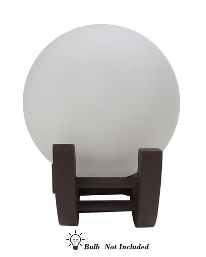 Brown & White Wood Gooseneck zedo Wall Lamp , Pack of 2