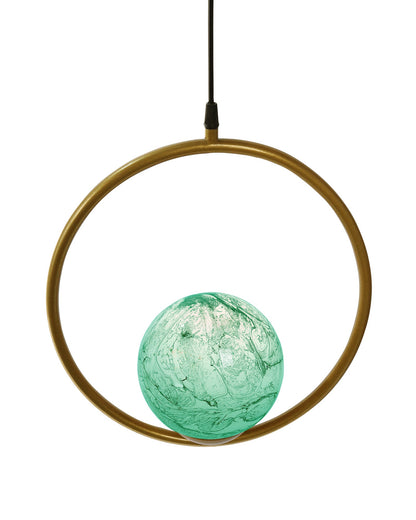 Mid Century Modern Golden Light Chandelier , Planet Series Frosted Glass Globe Lampshade Pendant Indoor Hanging Light Fixture, Round