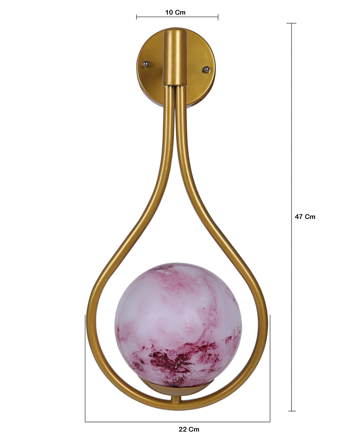 Mid Century Modern Golden Light Wall lamp , Planet Series Frosted Glass Globe Lampshade Light Indoor Hanging Light Fixture, Wall Drop