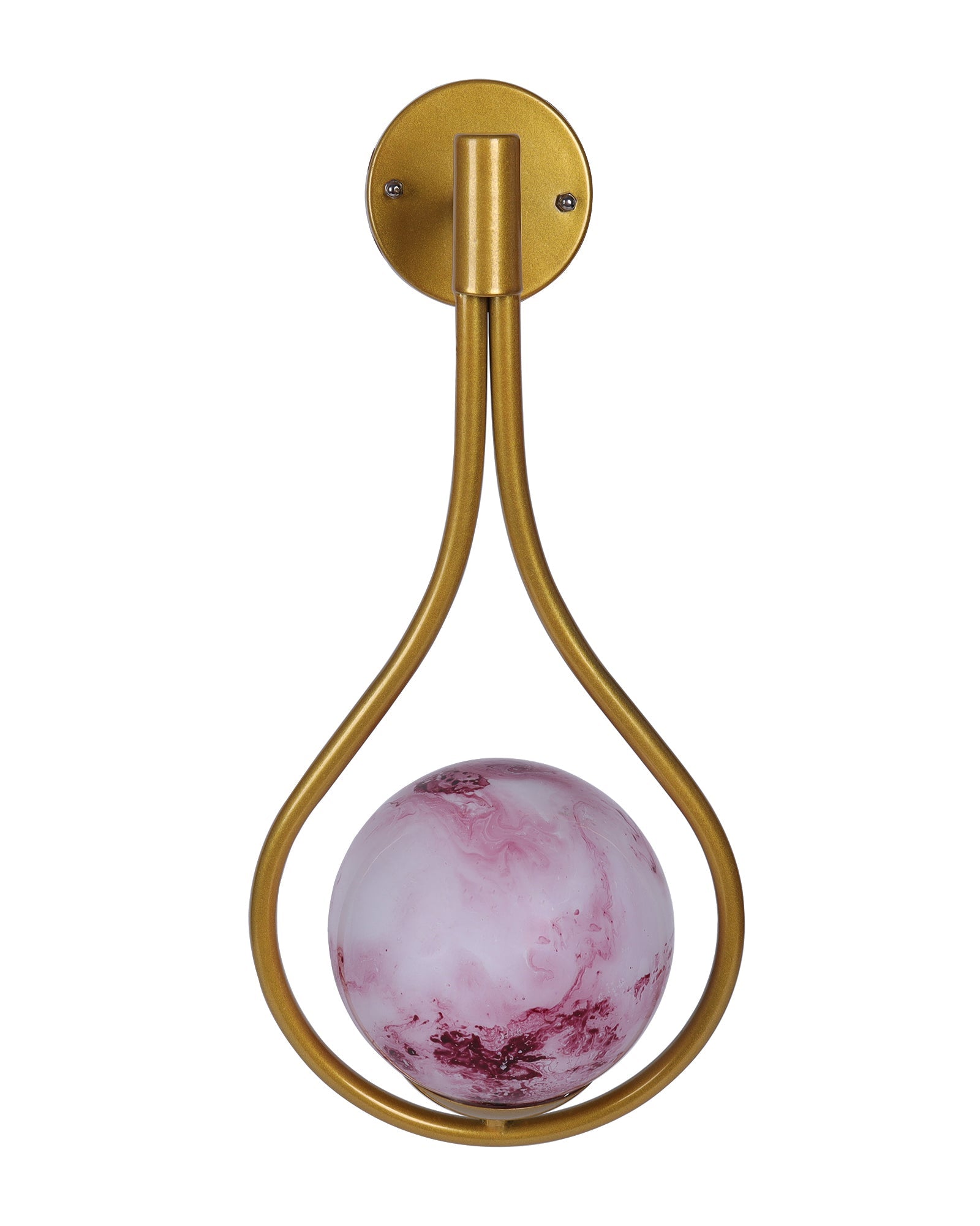 Mid Century Modern Golden Light Wall lamp , Planet Series Frosted Glass Globe Lampshade Light Indoor Hanging Light Fixture, Wall Drop