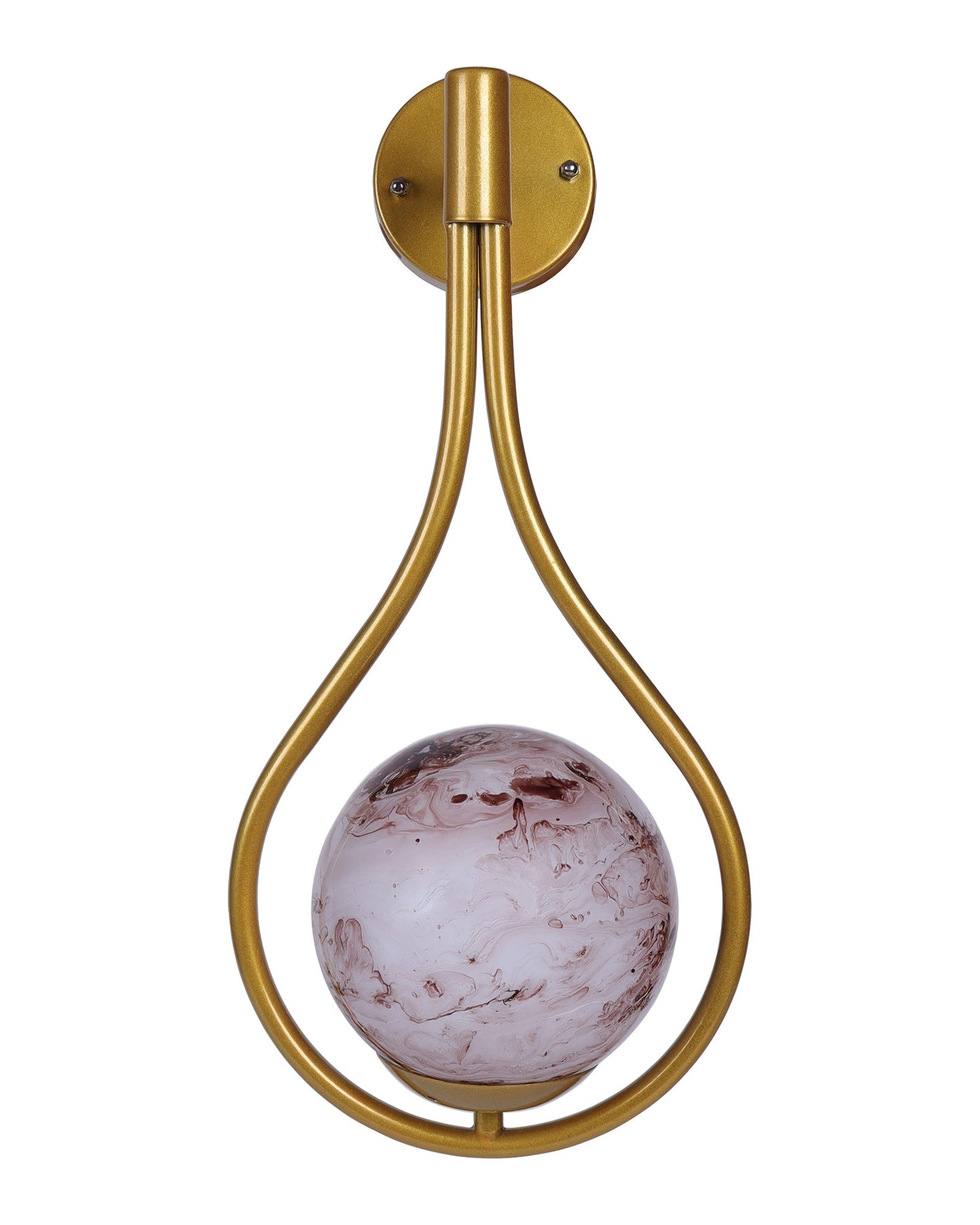 Mid Century Modern Golden Light Wall lamp , Planet Series Frosted Glass Globe Lampshade Light Indoor Hanging Light Fixture, Wall Drop