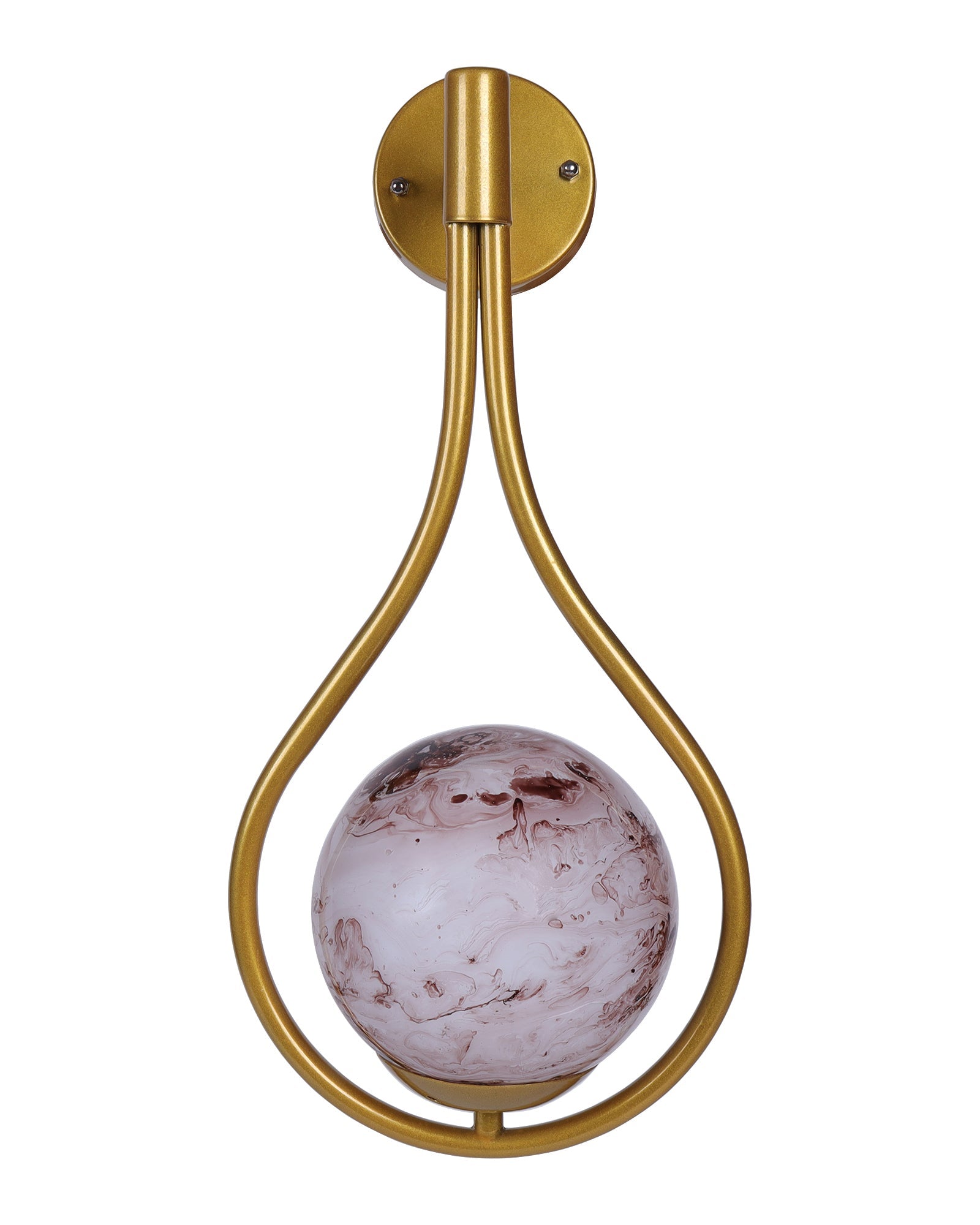 Mid Century Modern Golden Light Wall lamp , Planet Series Frosted Glass Globe Lampshade Light Indoor Hanging Light Fixture, Wall Drop