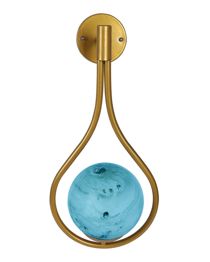 Mid Century Modern Golden Light Wall lamp , Planet Series Frosted Glass Globe Lampshade Light Indoor Hanging Light Fixture, Wall Drop