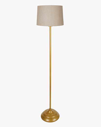 Contemporary Metal Floor Lamp,Contemporary Minimalist Standing Floor Light with Iron Legs, E27 Lamp Base, Modern Design Standing Light for Living Room,Bedroom,Antique Gold