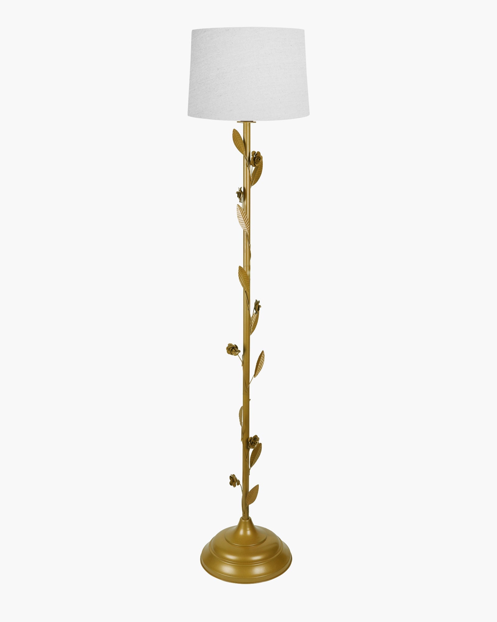Contemporary Metal Floor Lamp,Contemporary Minimalist Standing Floor Light with Iron Legs, E27 Lamp Base, Modern Design Standing Light for Living Room,Bedroom,Antique Gold
