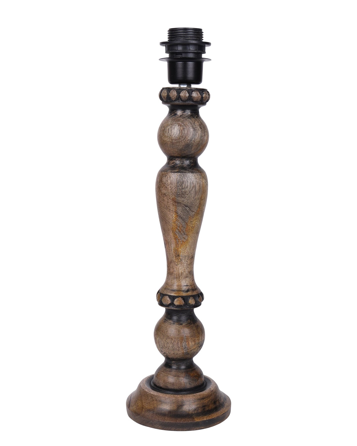 Eureka Polka Wood Table Lamp Bedside Distressed Living Room Light