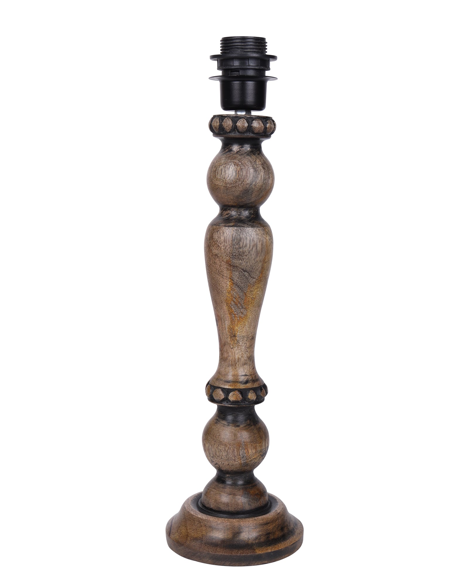 Eureka Polka Wood Table Lamp Bedside Distressed Living Room Light
