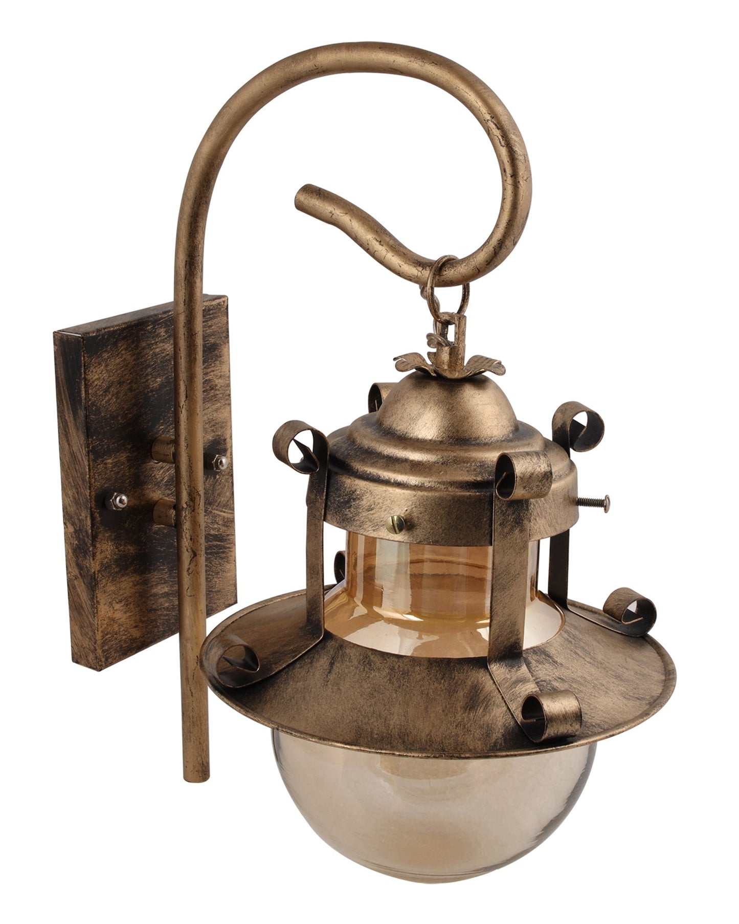 Rustic Wall Light Fixtures, Oil Rubbed Bronze Finish Indoor Vintage Wall Sconce Industrial Lamp Fixture Glass Shade Farmhouse Metal Sconces for Bedroom Living Room Cafe, Wall Globe Lantern
