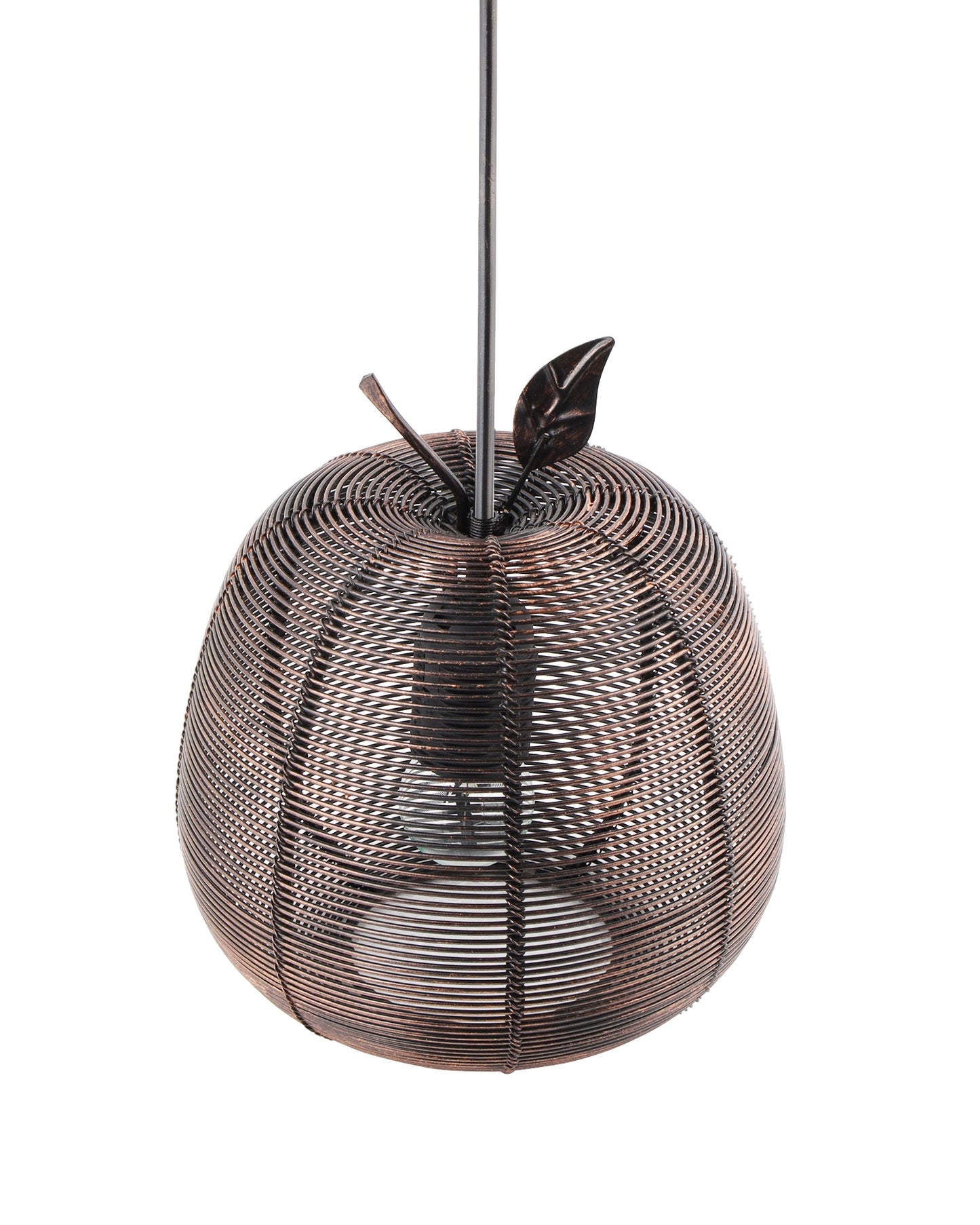 Antique Black Metal pendant light, E27 wire mesh ceiling lamp, Apple